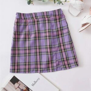 SHEIN Purple Pencil Mini Skirt Casual